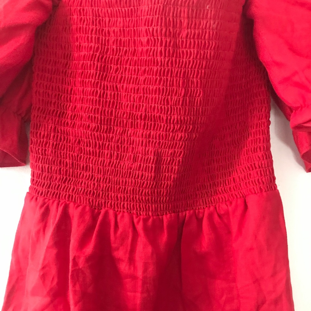 SOLD. NWOT Reformation Cherry Cerise Dress - Picture 4 of 6